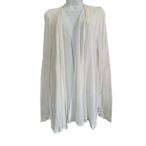 Simply Vera Vera Wang Womens White Knit Lined Open Front Cardigan Sweater XL